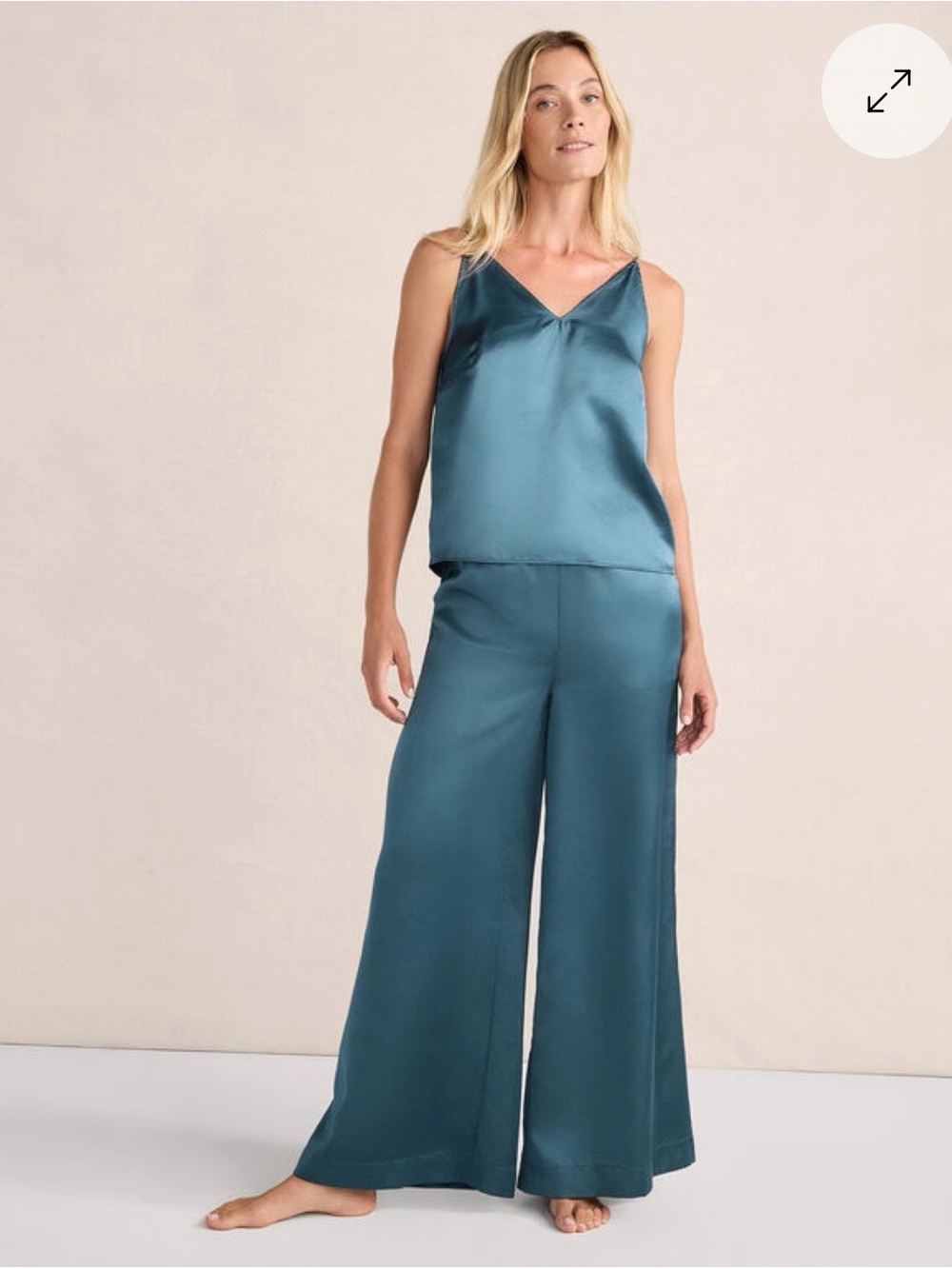 Haven Well Within NWT Wide-Leg Satin Flowy Pant Size XXL